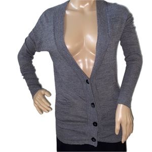 Ann Taylor LOFT Grey Cardigan